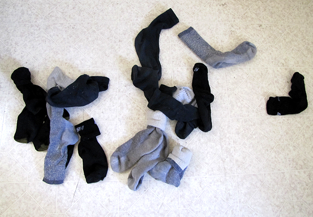 socks explosion in kitchen