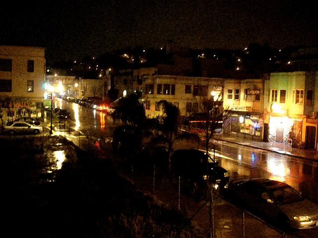 lightning strikes San Bruno avenue