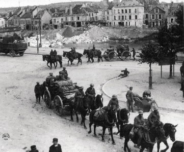 U.S. Field Artillery in Chateau-Thierry
