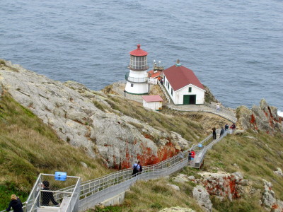 That is the Point Reyes Lighthouse. It's also the movie home of radio station KAB 1340 and Stevie Wayne. Can you remember the movie?