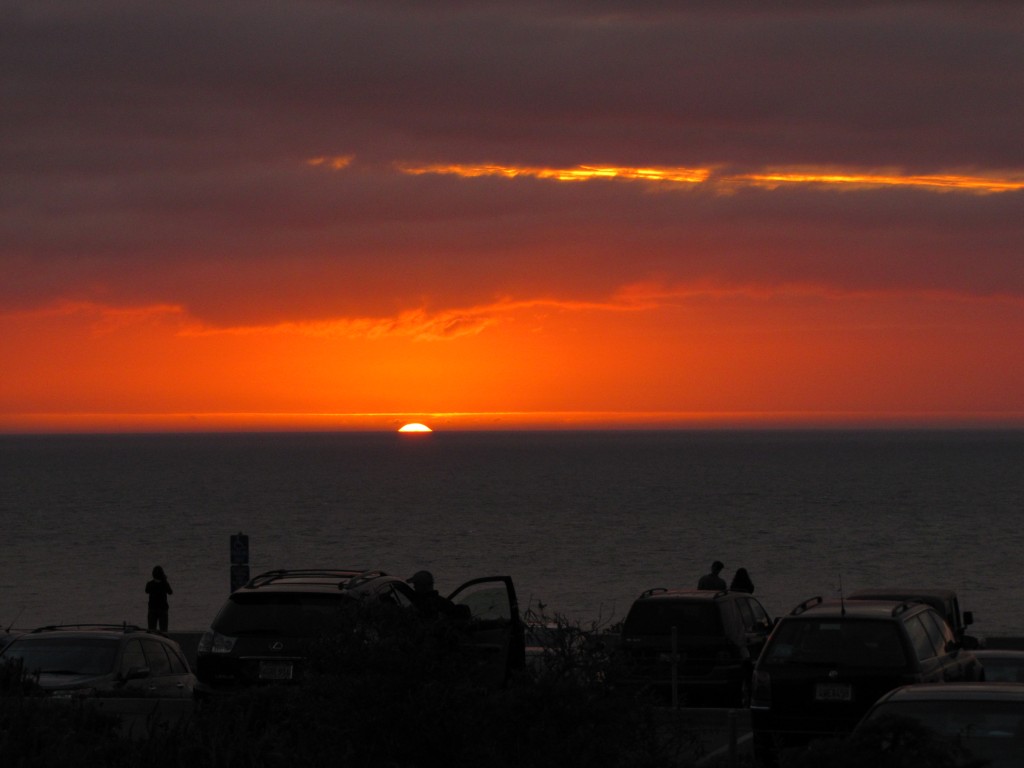 Sunset over the Pacific