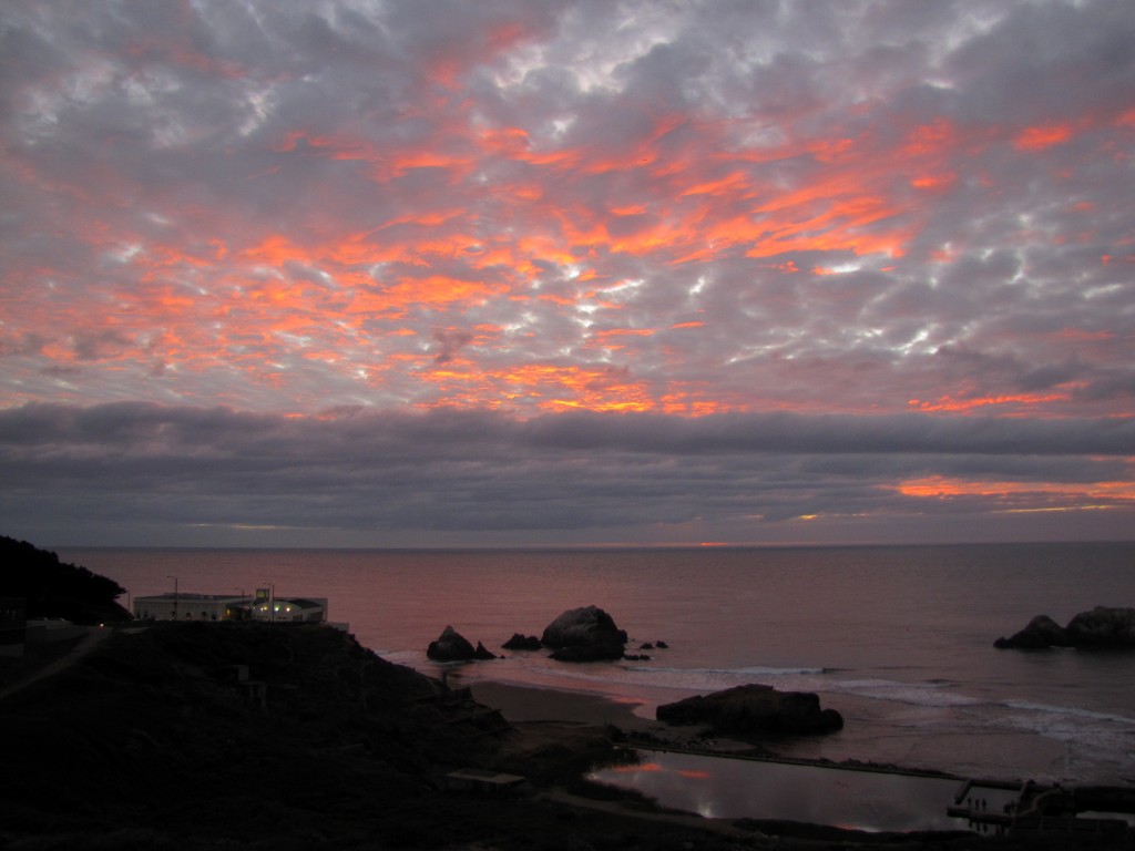 Sunset over the Pacific