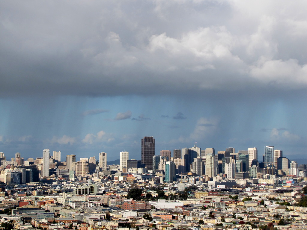 Rain over San Francisco