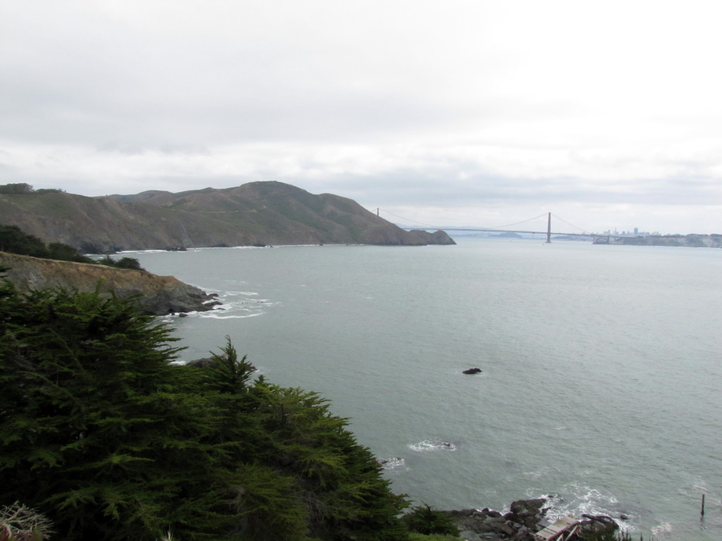 Looking back at the Marin Headlands from the lighthouse trail by Rudha-an