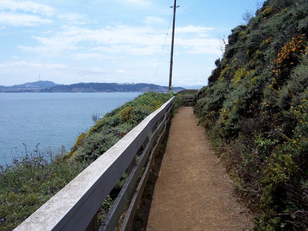 The trail on the lighthouse side of the tunnel by Lastech