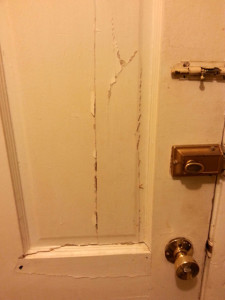 This is the door after I repaired it